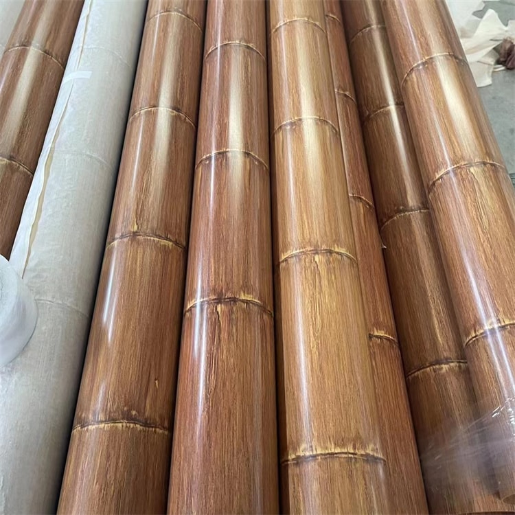 Wood grain bamboo pipe